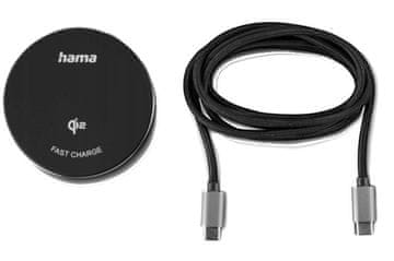 Hama HAMA QI2 15W induktivni polnilnik črne barve