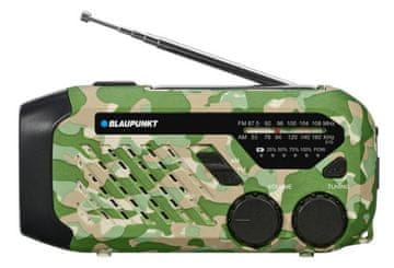 Blaupunkt BLAUPUNKT ER10GC Preživetveni radio za nujne primere zeleno-črn