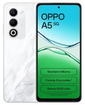 Oppo Pametni telefon OPPO A5 5G 4 GB/128 GB bele barve
