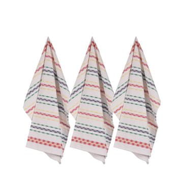 ZicZac Set kuhinjska krpa Quickly 65x65cm / 3 kos / bombaž
