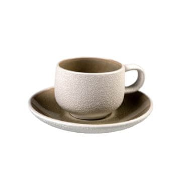 Evviva Set skodelica za črno kavo Stones 100ml / 4 kos / rjava / keramika