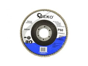GEKO Brusilna plošča z lamelami, 115 mm, P60 G00301