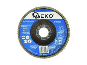 GEKO Brusilna plošča z lamelami 125 mm P120 G00308