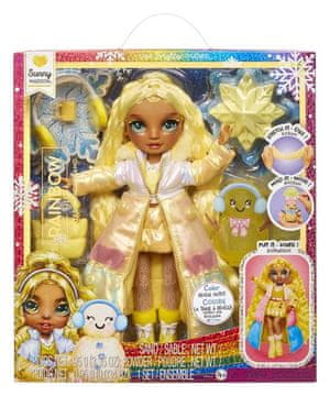 shumee MGA ENTERTAINMENT Mavrična srednja šola: Zimska čudežna lutka - sončna (rumena)