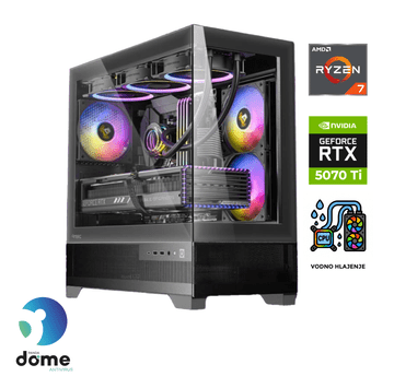 Anni Gamer Extreme Lite namizni računalnik, R7-7800X3D, 32GB, SSD2TB, RTX5070Ti, FreeDOS (ATPII-G8-1378)