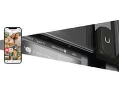Navitel FR101 Pro pametni digitalni foto okvir, 25,6 cm, HD IPS zaslon na dotik, FRAMEO aplikacija, WIFI, Android + iOS, 1GB RAM, 32GB ROM, USB-C, črn