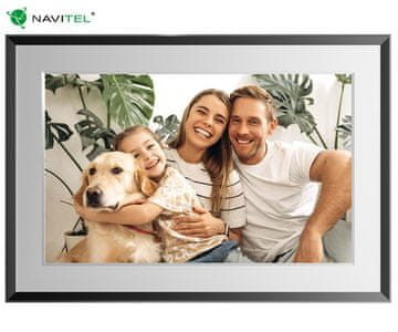 Navitel FR101 Pro pametni digitalni foto okvir, 25,6 cm, HD IPS zaslon na dotik, FRAMEO aplikacija, WIFI, Android + iOS, 1GB RAM, 32GB ROM, USB-C, črn