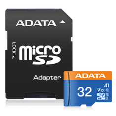 A-Data Premier MicroSDHC spominska kartica, 32 GB, UHS1 (AUSDH32GUICL10A1-RA1)
