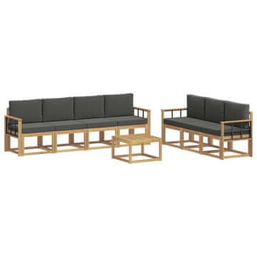 Vidaxl Zunanja garnitura za sedenje 7 pcs
