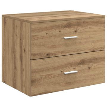 Vidaxl Omejen kabineta za kopalnico Artisan hrast 62,5 x 44,5 x 50 cm