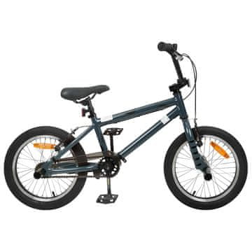 Vidaxl BMX Kolo 16 Palcev za 5-8 let Temno siva