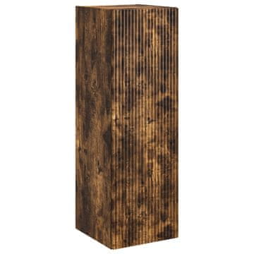 Vidaxl Omejen kabineta za kopalnico Dimljen hrast 33 x 34,5 x 60 cm