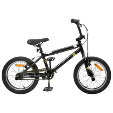 Vidaxl BMX Kolo 20 Palcev za starejše od 9 let Črna