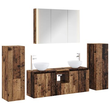 Vidaxl Komplet pohištva za kopalnico 6 szt. Star les