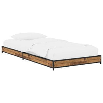 Vidaxl Konstrukcija postelje Star les 80 x 200 cm Inženirski les