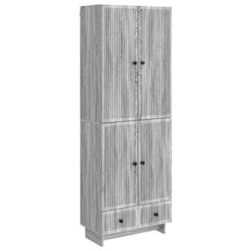 Vidaxl Set omar 2 szt. Siva Sonoma 66 x 34,5 x 95 cm Inženirski les