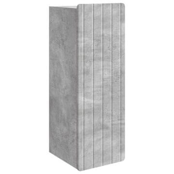 Vidaxl Omara za steno Betonsko siva 33 x 34,5 x 94 cm Inženirski les
