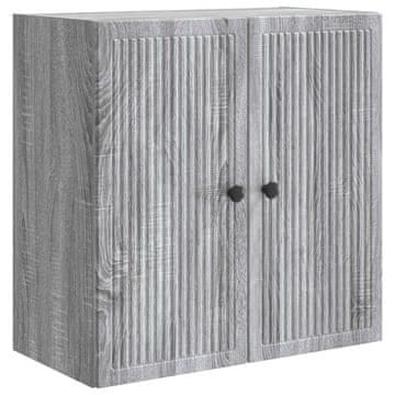 Vidaxl Omara za steno Siva Sonoma 59 x 31 x 60 cm Inženirski les