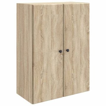Vidaxl Omara za steno Sonoma hrast 66 x 34,5 x 90 cm Inženirski les