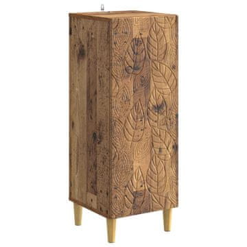 Vidaxl Strani šal Star les 33 x 34,5 x 90 cm Inženirski les