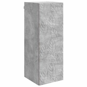 Vidaxl Omara za steno Betonsko siva 33 x 34,5 x 90 cm Inženirski les