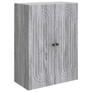 Vidaxl Omara za steno Siva Sonoma 66 x 34,5 x 90 cm Inženirski les