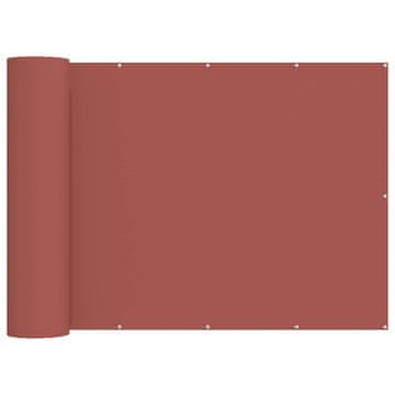 Vidaxl Zaslon za zasebnost na balkonu 200 x 500 cm Blago s PU prevleko