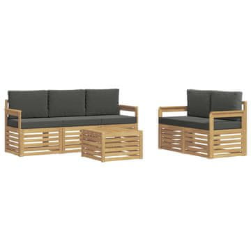 Vidaxl Sedežne garniture Masiven les akacije