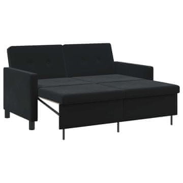 Vidaxl Sofa postelja Črna Blago