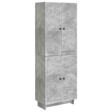 Vidaxl Set omar 2 szt. Betonsko siva 66 x 34,5 x 90 cm Inženirski les