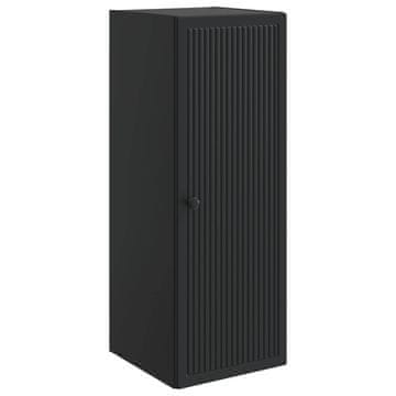Vidaxl Omara za steno Črna 33 x 34,5 x 90 cm Inženirski les
