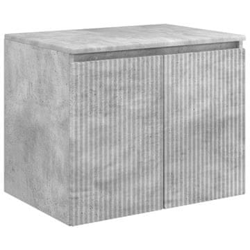 Vidaxl Omejen kabineta za kopalnico Betonsko siva 62,5 x 44,5 x 50 cm
