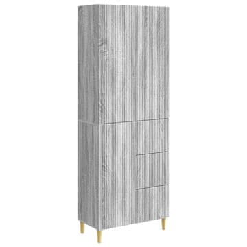 Vidaxl Set omar 2 szt. Siva Sonoma 66 x 34,5 x 90 cm Inženirski les