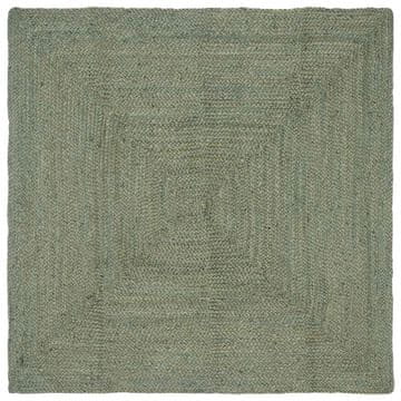 Vidaxl Preproge za površine Pravokotna Olivno zelena 120 x 120 cm Juta