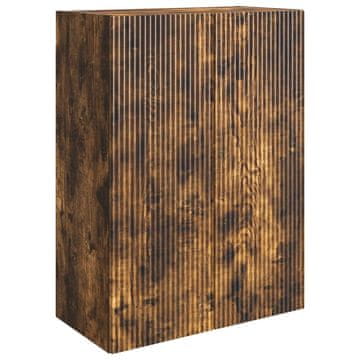 Vidaxl Omara za steno Dimljen hrast 66 x 34,5 x 90 cm Inženirski les