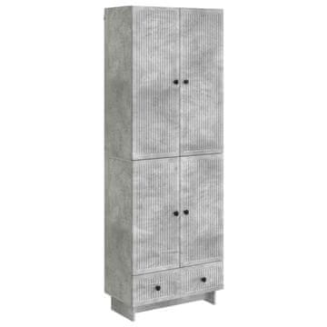 Vidaxl Set omar 2 szt. Betonsko siva 66 x 34,5 x 95 cm Inženirski les