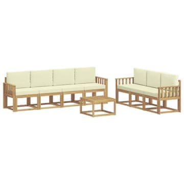 Vidaxl Zunanja garnitura za sedenje 7 pcs