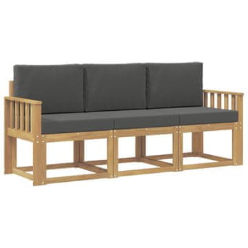 Vidaxl Zunanja garnitura za sedenje 3 pcs
