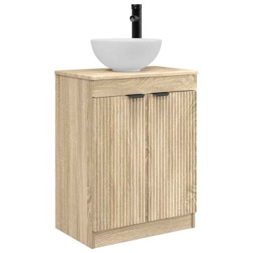 Vidaxl Kopalniška omara za umivalnik Sonoma hrast 54 x 35 x 100 cm