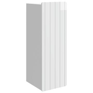 Vidaxl Omara za steno Bela visok sijaj 33 x 34,5 x 94 cm