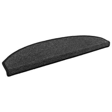 Vidaxl Samolepilni stopniščni tepihi 15 kos 80 x 24,5 x 3,5 cm