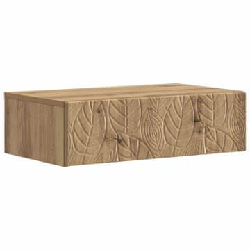 Vidaxl Stenska stranska miza 87,5 x 34,5 x 17 cm Inženirski les