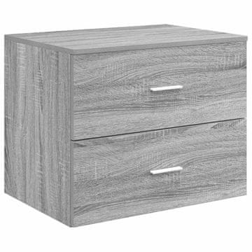 Vidaxl Omejen kabineta za kopalnico Siva Sonoma 62,5 x 44,5 x 50 cm