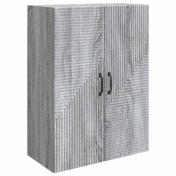 Vidaxl Omara za steno Siva Sonoma 66 x 34,5 x 90 cm Inženirski les