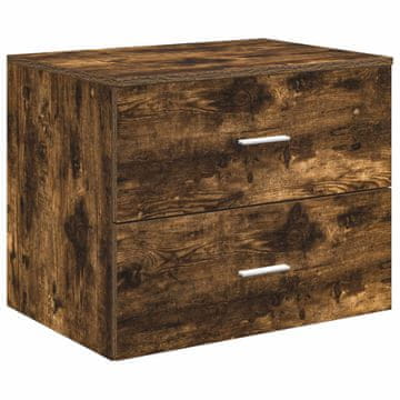 Vidaxl Omejen kabineta za kopalnico Dimljen hrast 62,5 x 44,5 x 50 cm