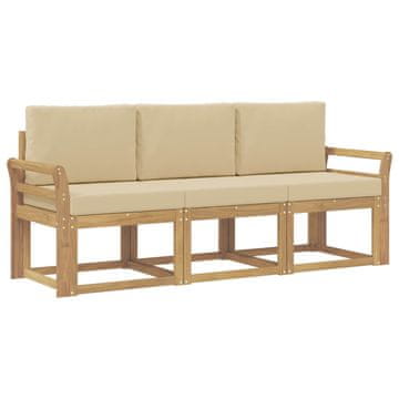 Vidaxl Zunanja garnitura za sedenje 3 pcs