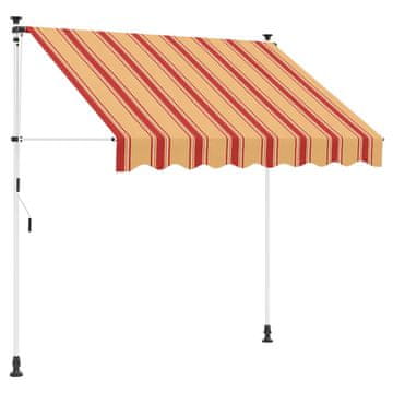 Vidaxl Ročno zložljivo senčilo večbarvno 150 x 115 x 300 cm