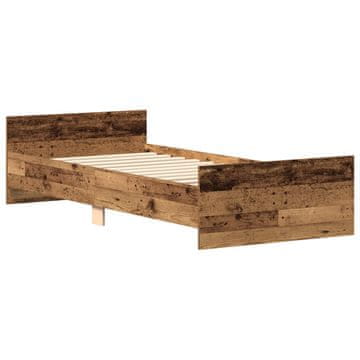 Vidaxl Okvir postelje z naslonjalom Star les 80 x 200 cm
