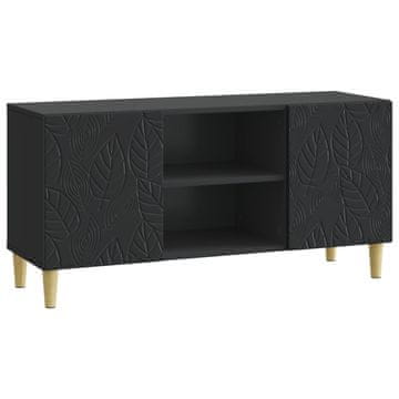 Vidaxl TV omarica 102 x 34,5 x 50 cm Črna Inženirski les