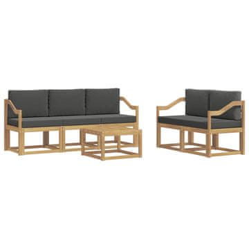 Vidaxl Zunanja garnitura za sedenje 6 pcs